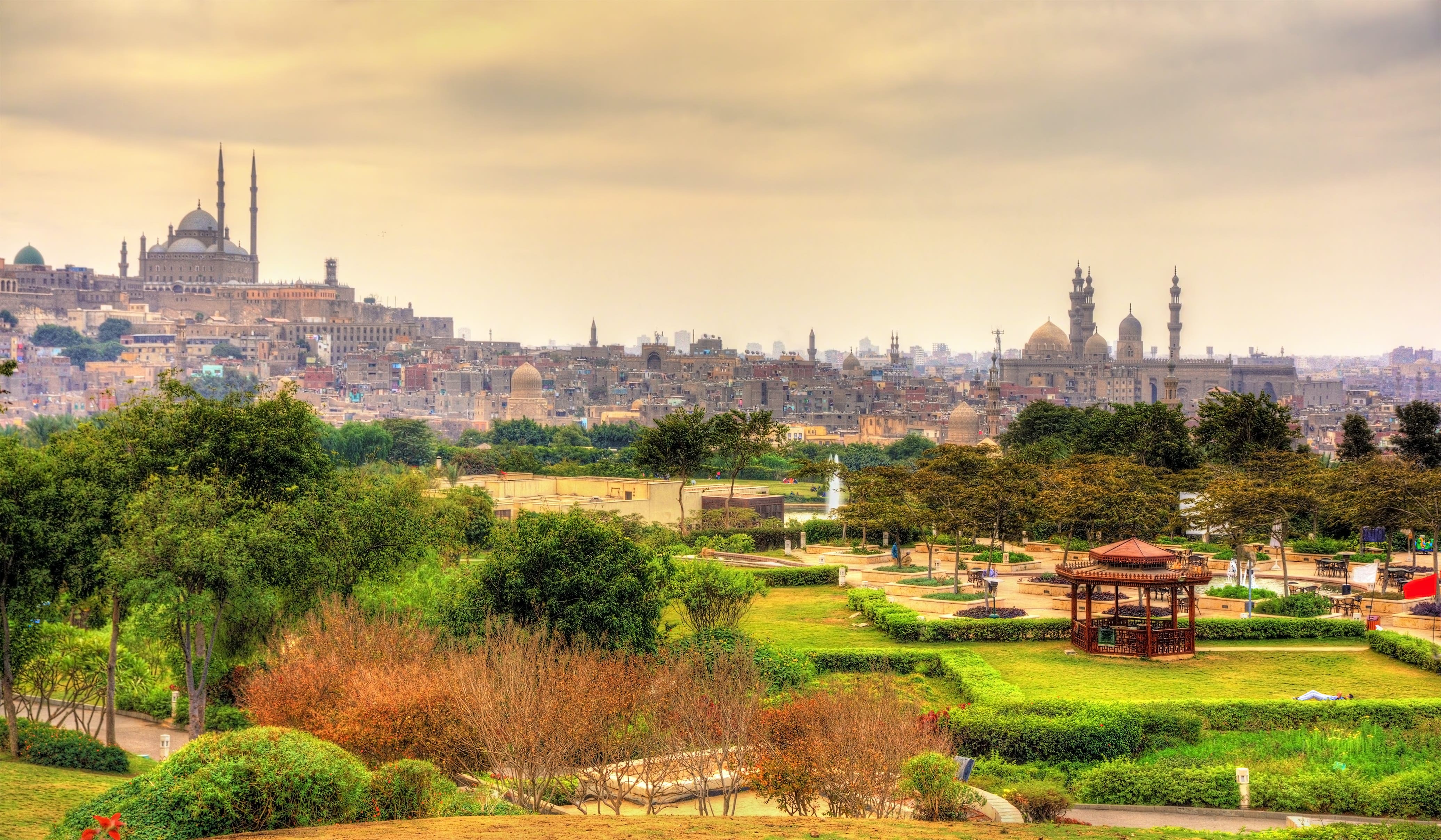 Nachtleben in Kairo mit dem berÃƒÂ¼hmten Park